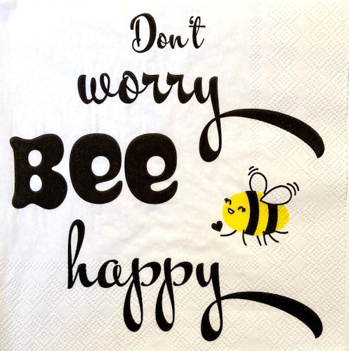 Servett från Ambiente - *Don´t worry Bee happy*