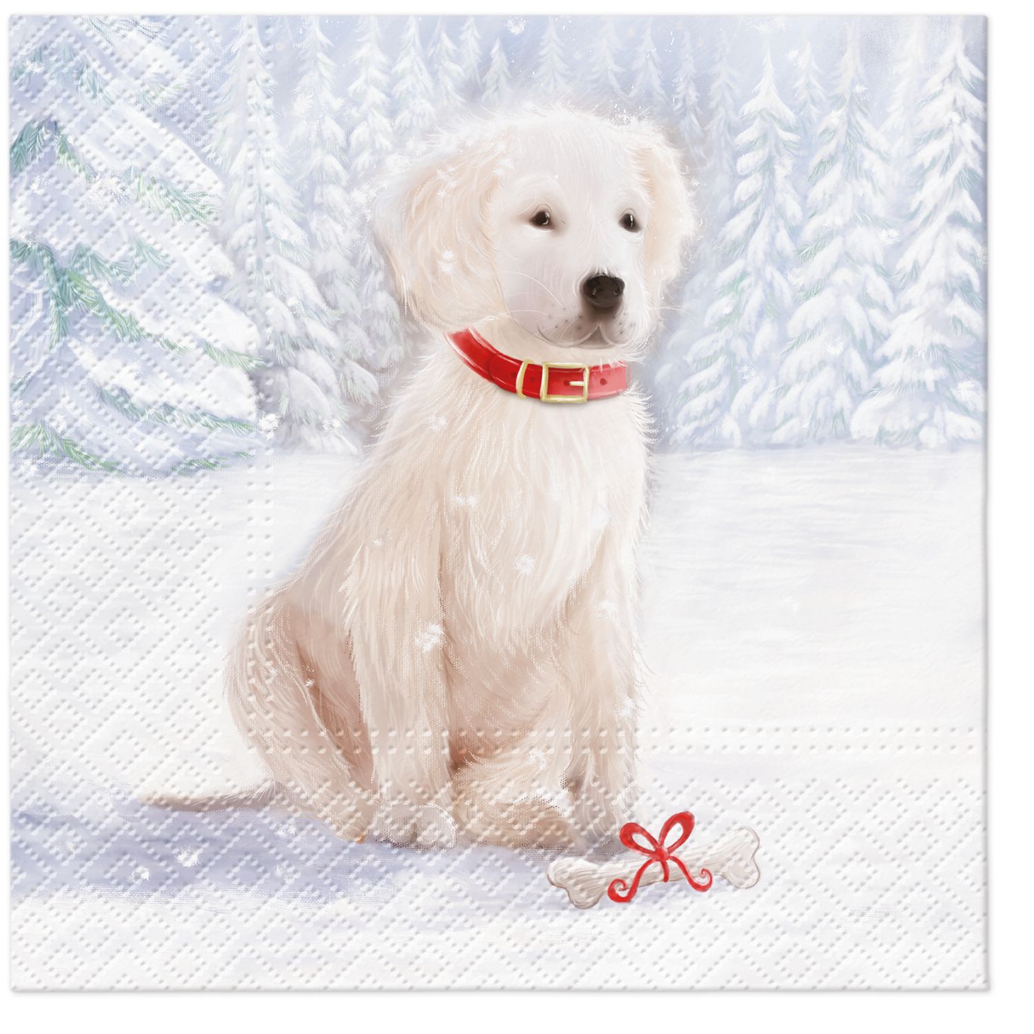 Julservett från PAW - *Snöig hund* - Snow Dog