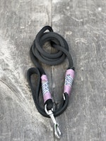 Dog Leash med Läderhandtag