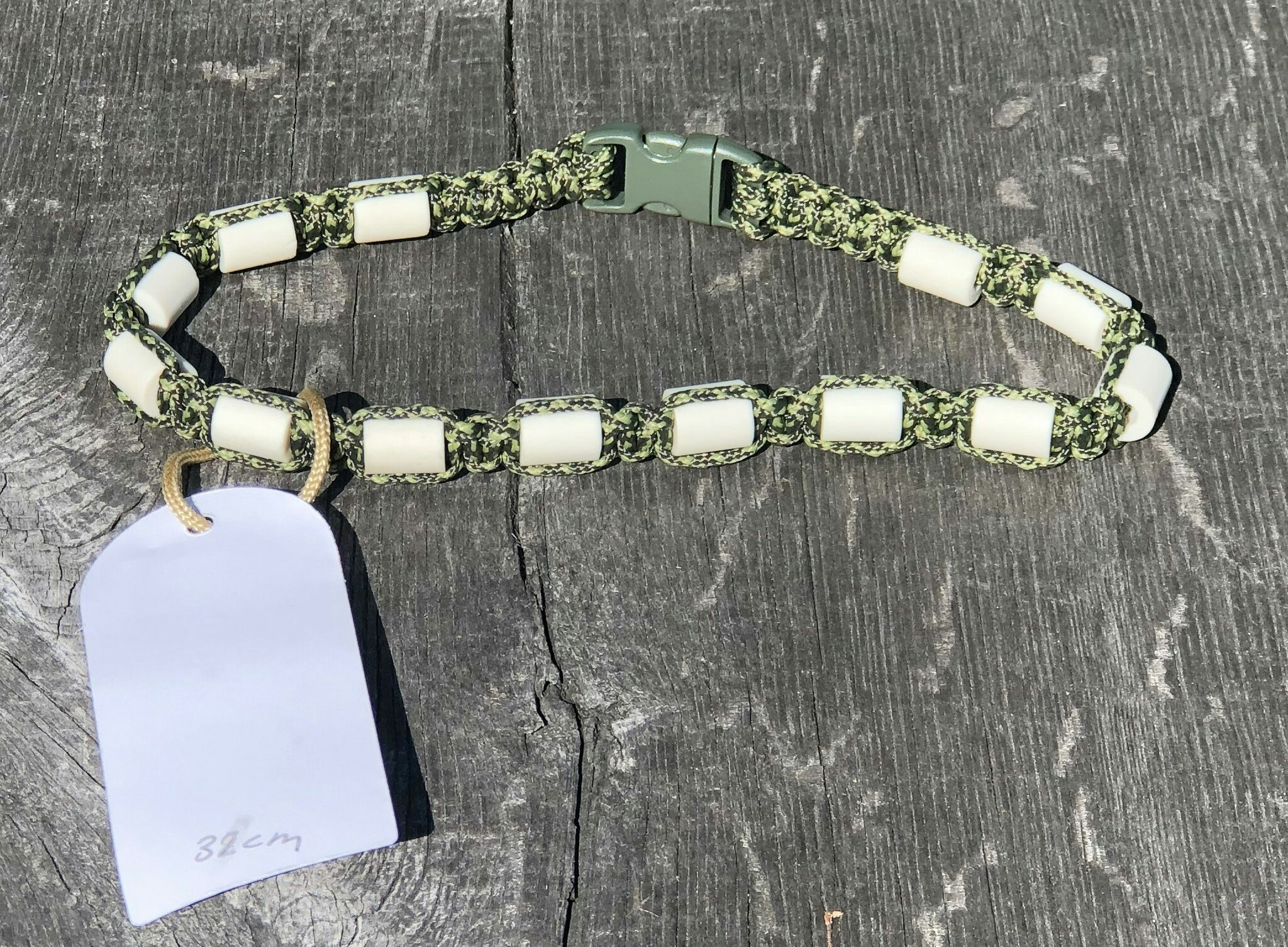 32 cm Fästinghalsband GreenCamo