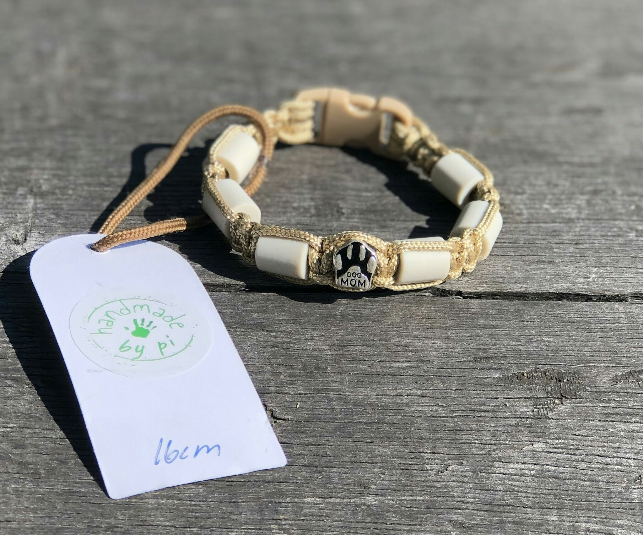 16 cm fästingarmband GoldBrown