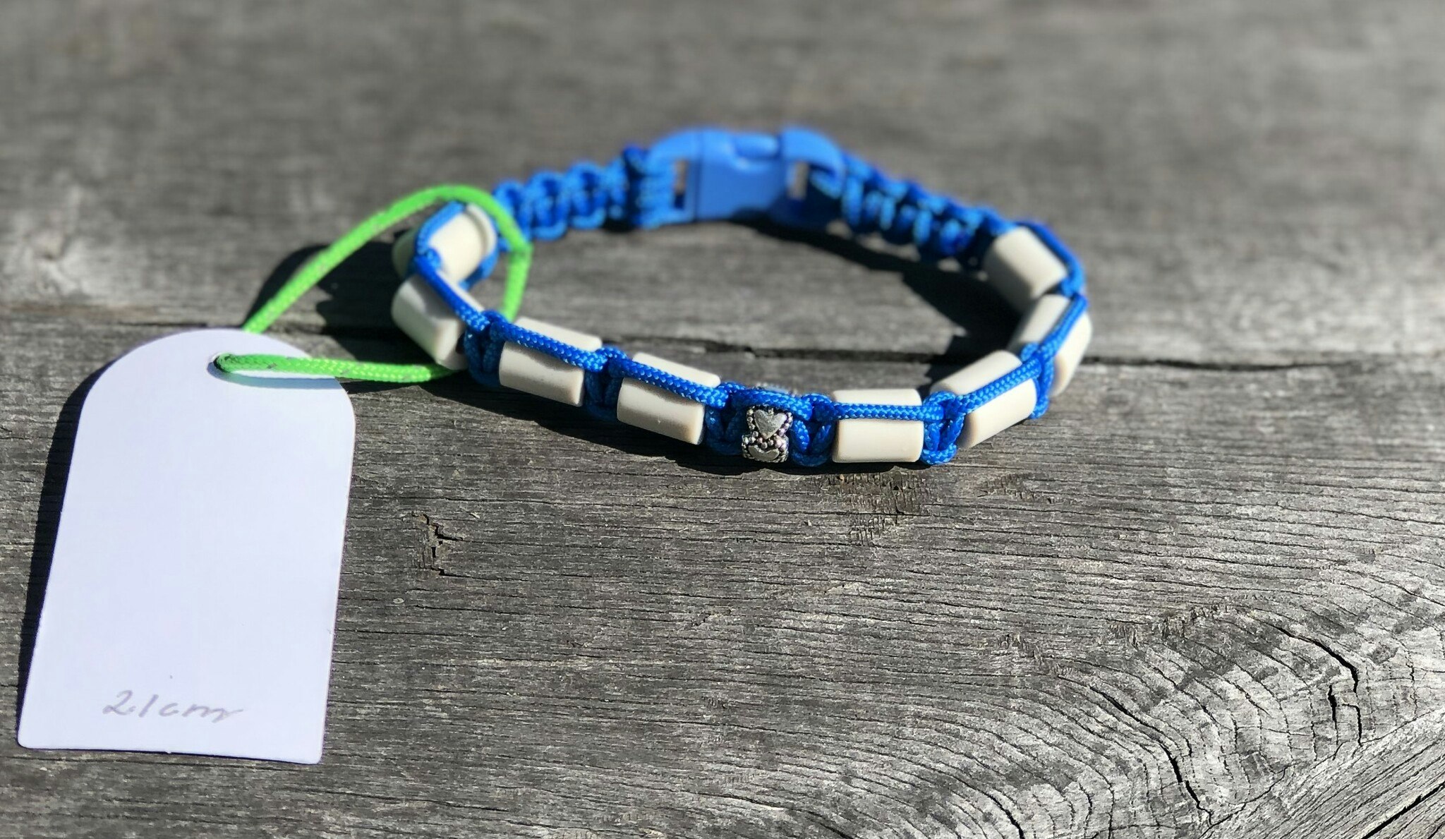 21 cm fästingarmband GreeceBlue