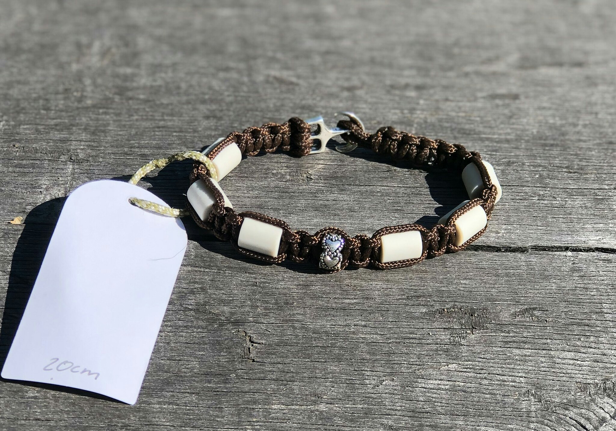 20 cm fästingarmband WalnutBrown