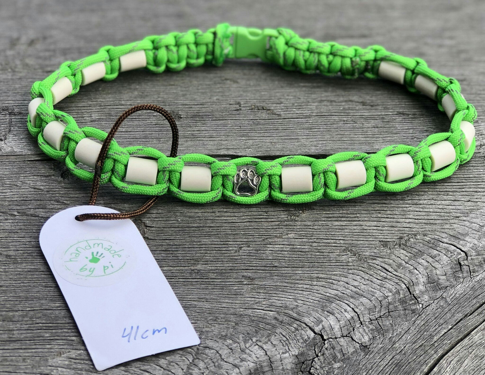 41 cm fästinghalsband Reflex NeonGreen