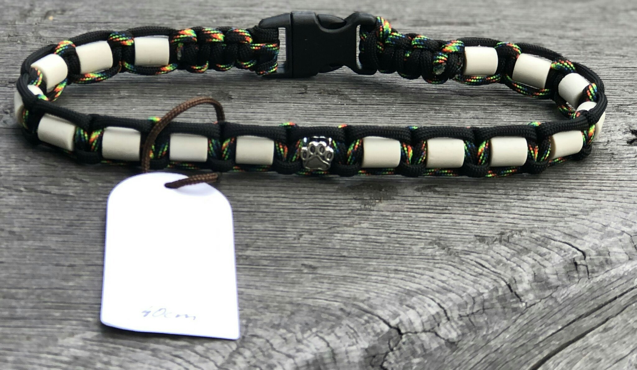 40 cm fästinghalsband Svart/Galaxy