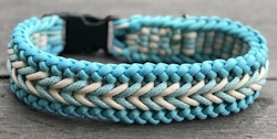 Halsband 40cm Dark Cyan med säkerhetslås
