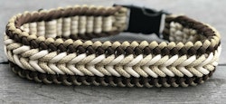 Halsband 43 cm Walnut Brown med säkerhetslås