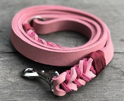 178 cm koppel i läder Pastel Pink