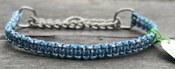 38-49 cm Halsband Cobra Knot Blue Shock Halvstryp