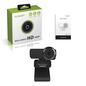 AUSDOM AF640 1080P Webcam Autofokus