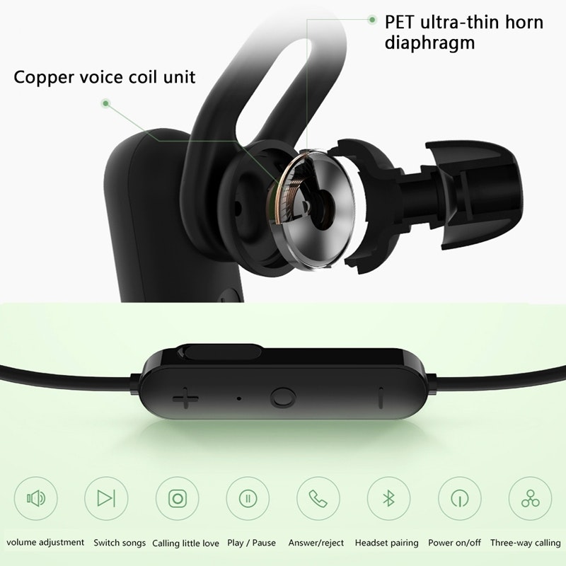 Xiaomi Youth  IPX4 in-ear Sport Bluetooth 4,1 hörlurar vit