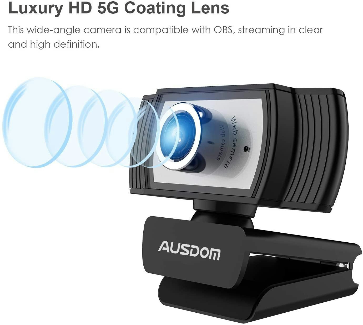 AUSDOM AW33 1080P Streaming Webcam