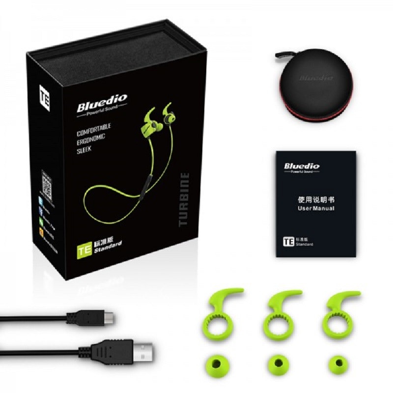 Bluedio TE Bluetooth 4.1. Sport headset. Blå