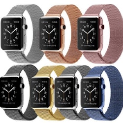 Milanese Loop Magnetic Rostfritt apple watch armband 42/44 mm Silver