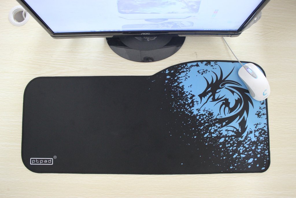 XXL Dragon mönstrad E-sport keyboard musmatta, storlek: 73 cm x 33/28 cm