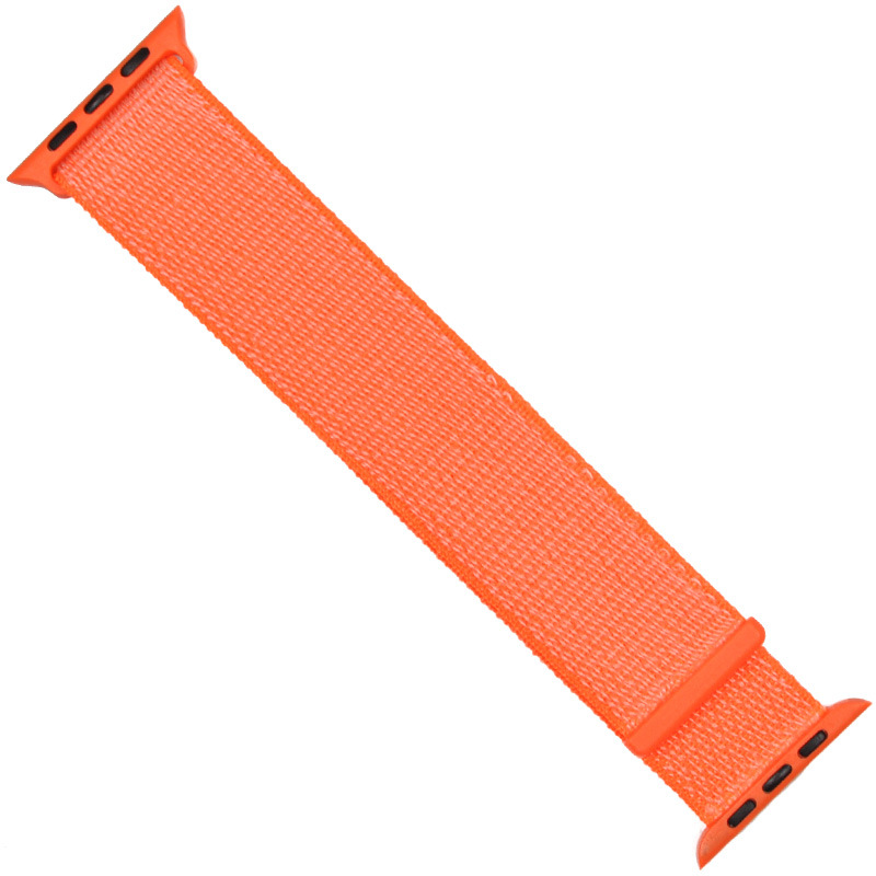 För Apple Watch 42/44mm Nylon Loop med kardborreknäppning Orange