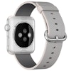 För Apple Watch 42/44mm Woven Nylon Klockarmband Pearl