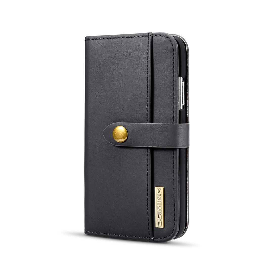 DG. MING magnetiskt 2i1 plånboksskal Iphone X Svart