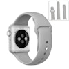 För Apple Watch 42/44mm  silikon Sport klockarmband Ljusblå