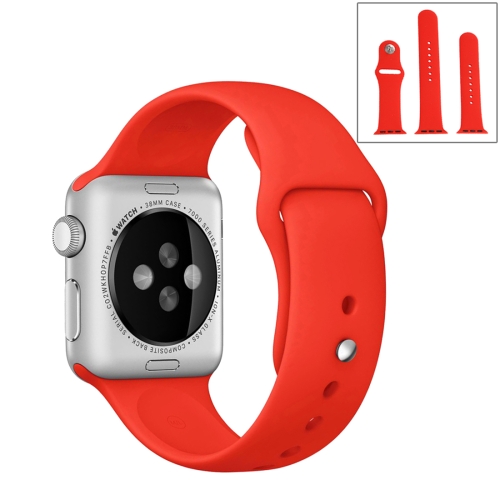 För Apple Watch 42/44mm  silikon Sport klockarmband Ljusblå