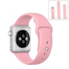 För Apple Watch 42/44mm  silikon Sport klockarmband Ljusblå