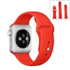 För Apple Watch 42/44mm  silikon Sport klockarmband Ljusblå