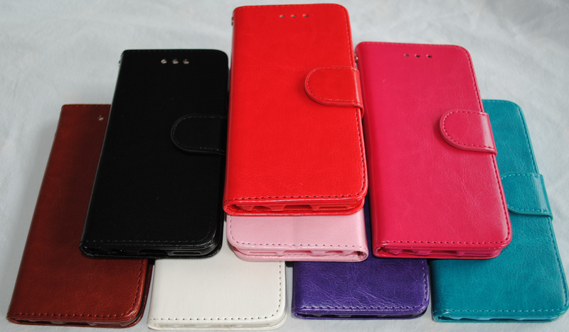 Plånkboksskal i läder av hög kvalitet till Samsung S7 Edge Brun