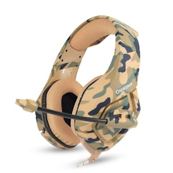 ONIKUMA K1B 3.5mm Stereo gaming headset med Mikrofon camo sand