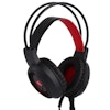 HAMTOD V1000 Dual-3.5mm Gaming Headset röd