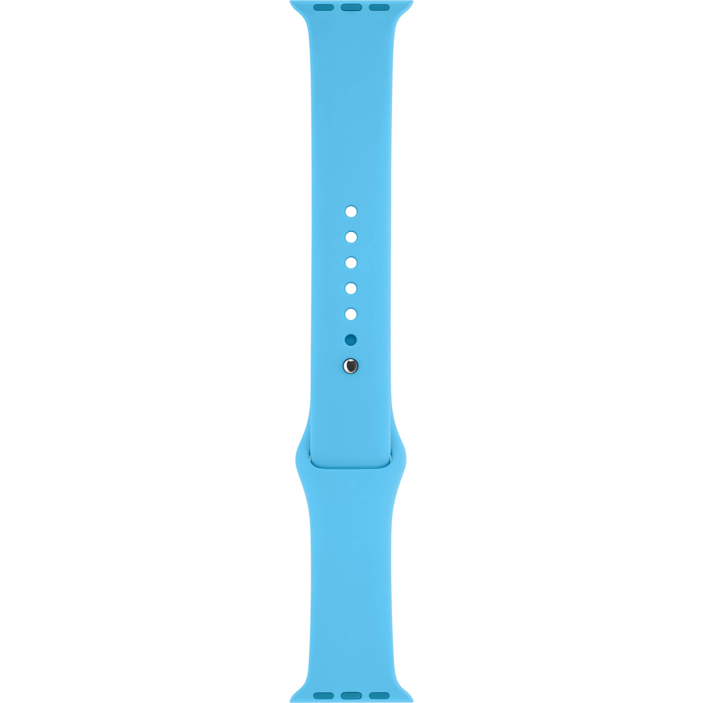 Sportigt silikon klockarmband till Apple watch 42/44 mm. M/L Ljusblå