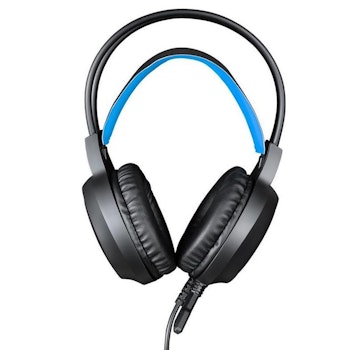 HAMTOD V1000 Dual-3.5mm Gaming Headset blå