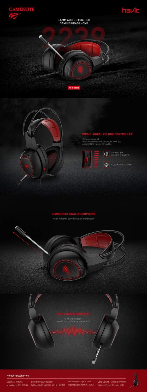 Havit HV-H2239D Gaming headset