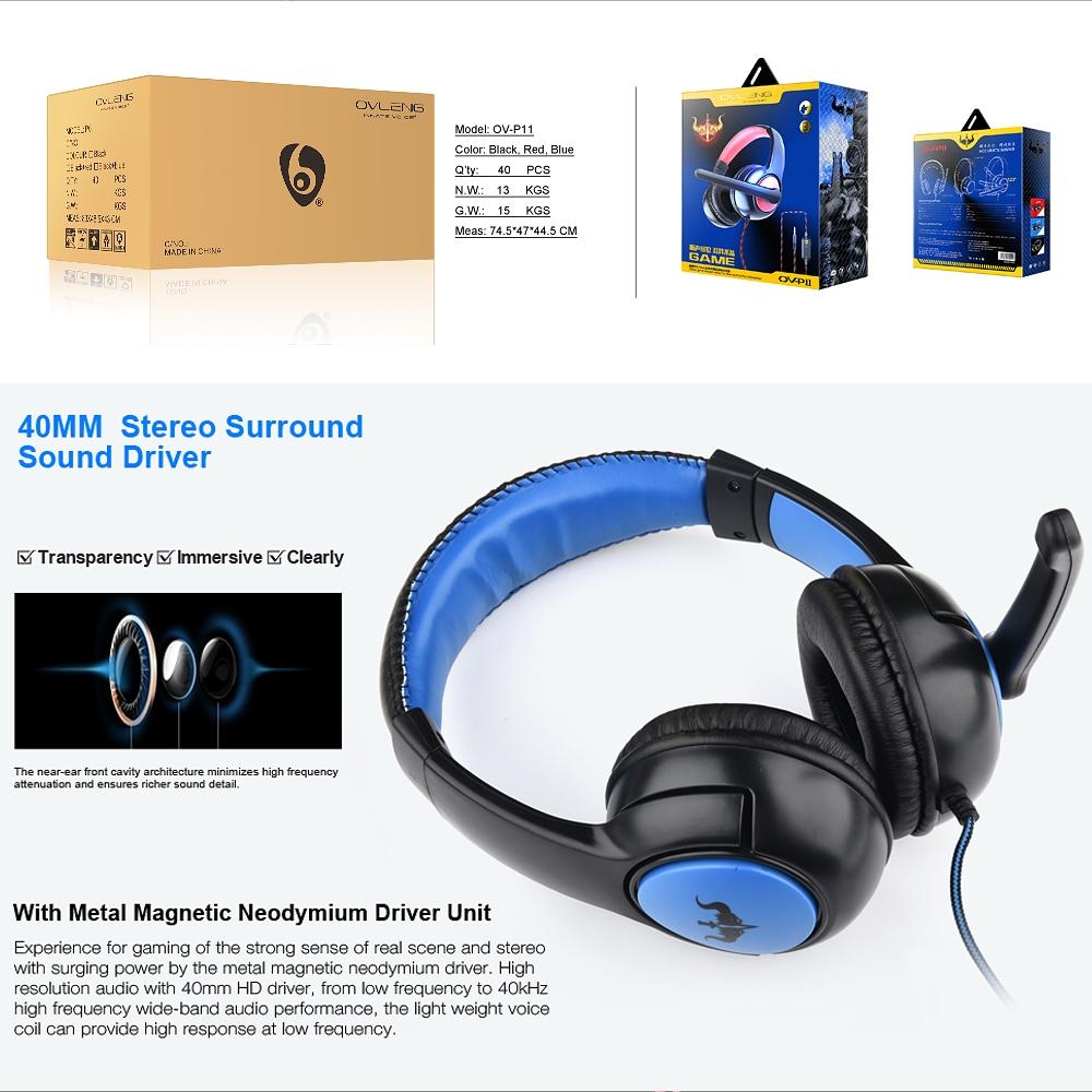 OVLENG OV-P9  3.5mm Wired Earphone Gaming Headset