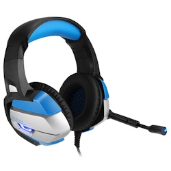 ONIKUMA K5 3.5mm Stereo gaming headset med Mikrofon blå
