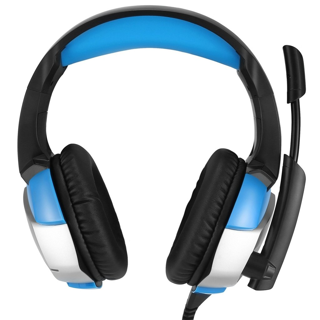 ONIKUMA K5 3.5mm Stereo gaming headset med Mikrofon blå