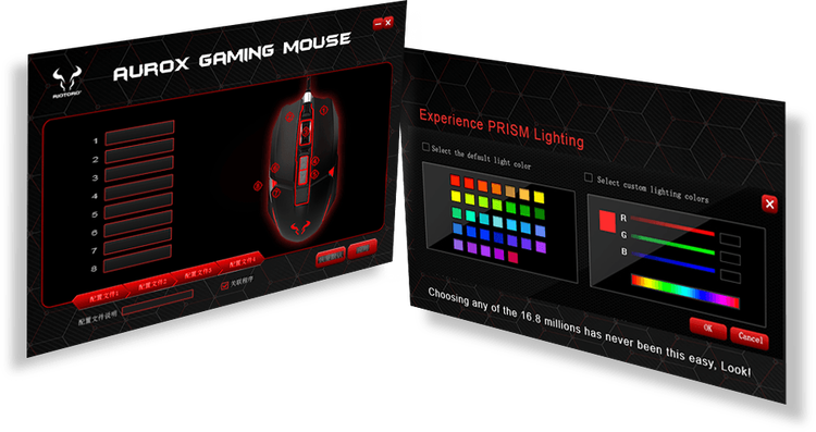 RIOTORO Aurox Gaming Mus RGB