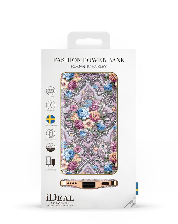 iDeal Of Sweden Fashion Power Bank Romantic Paisley 5000mAh