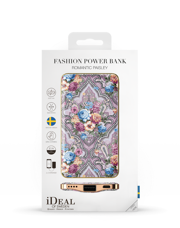iDeal Of Sweden Fashion Power Bank Romantic Paisley 5000mAh