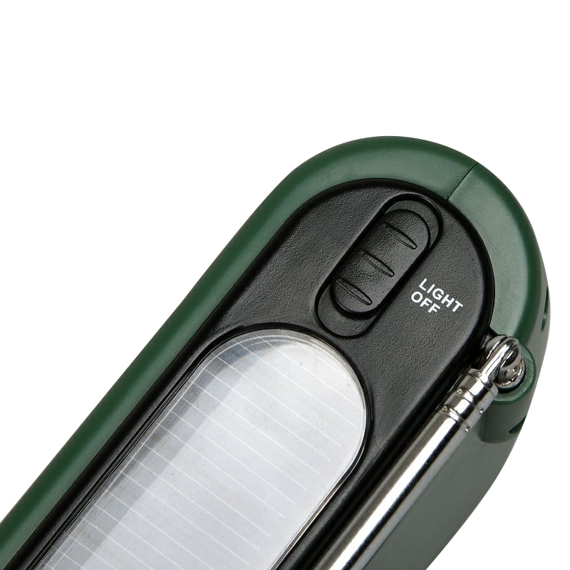 Vevadio med Solceller usb ficklampa mobilladdning