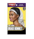 RED By Kiss 2 in 1 Braid Bonnet - Black