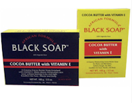 African Formula Cocoa Butter Black Soap with vitamin E 100g
