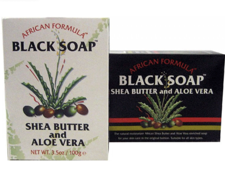 African Formula Shea Butter and Aloe Vera Black Soap 100 g