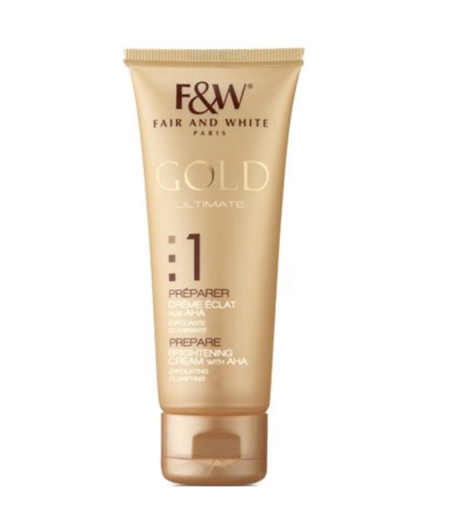 Fair and White Gold Ultimate Prepare Brightening Cream With AHA