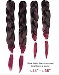 XPression Syn Ultra Braid Pre Stretched 33'' & 44''