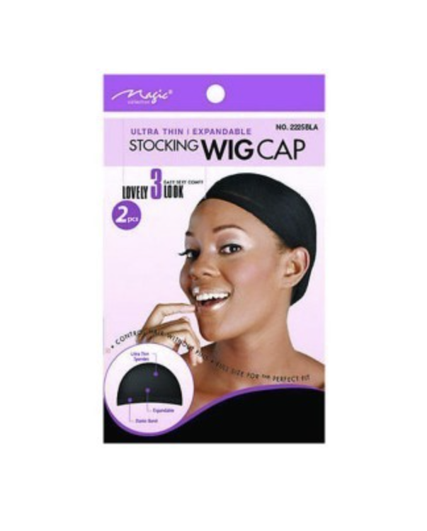 Wig cap 2 st #svart
