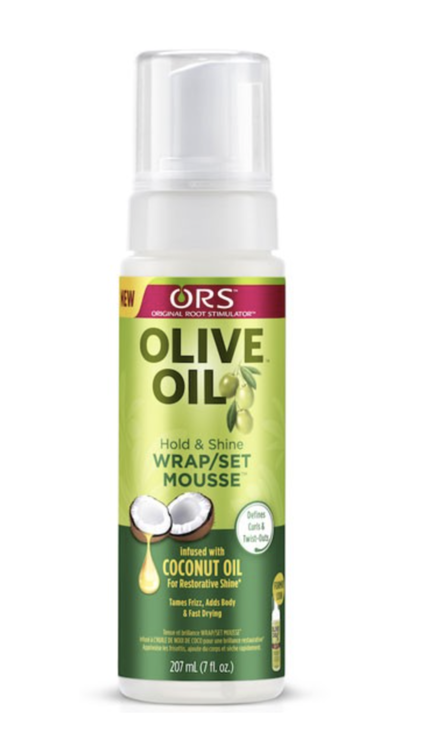 ORS Olive Oil Hold And Shine Wrap Set Mousse With Coconut Oil