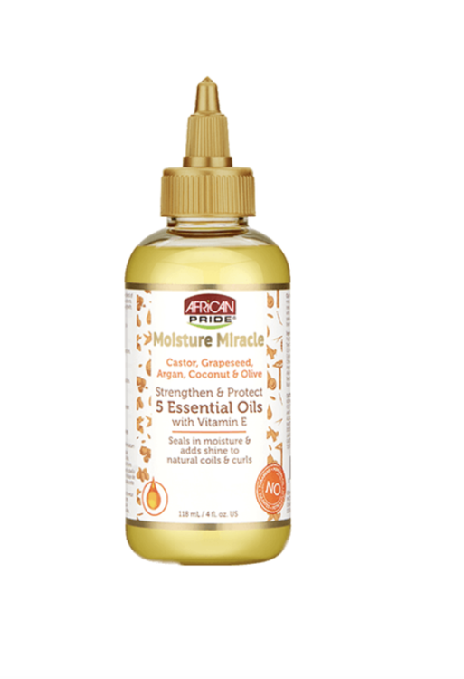 African Pride Moisture Miracle 5 Essential Oils With Vitamin E
