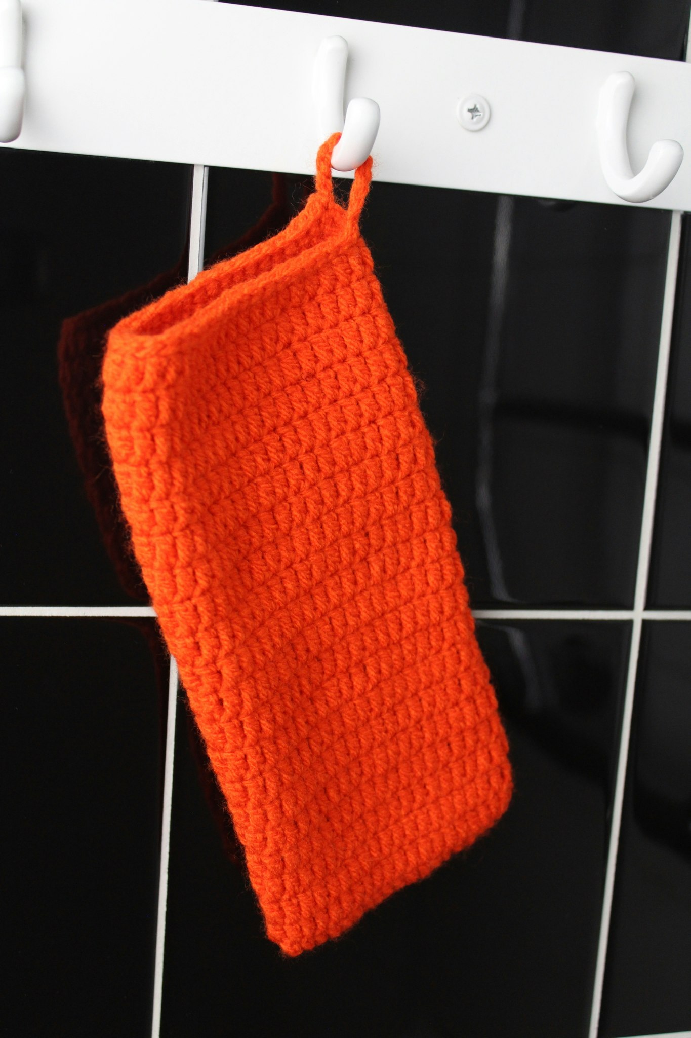 Crochet Wash Mitt / Crochet Bath Mitt / Stickad Duschvante/ Wash Glove Washcloth/ gant de toilette au crochet  #orange