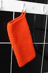 Crochet Wash Mitt / Crochet Bath Mitt / Stickad Duschvante/ Wash Glove Washcloth/ gant de toilette au crochet  #orange