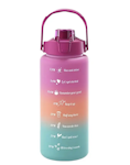 Motivational Water Bottle Pink 2000ml